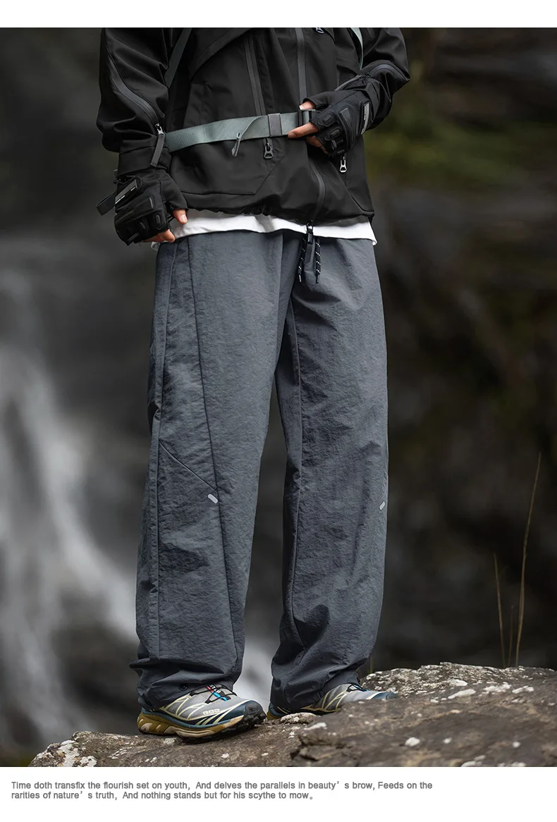 TFETTERS Brand Outdoors Men's Cargo Pants 2026 Spring Summer Outdoors Outing Casual Pants Man Watertight Baggy Riding Clothes