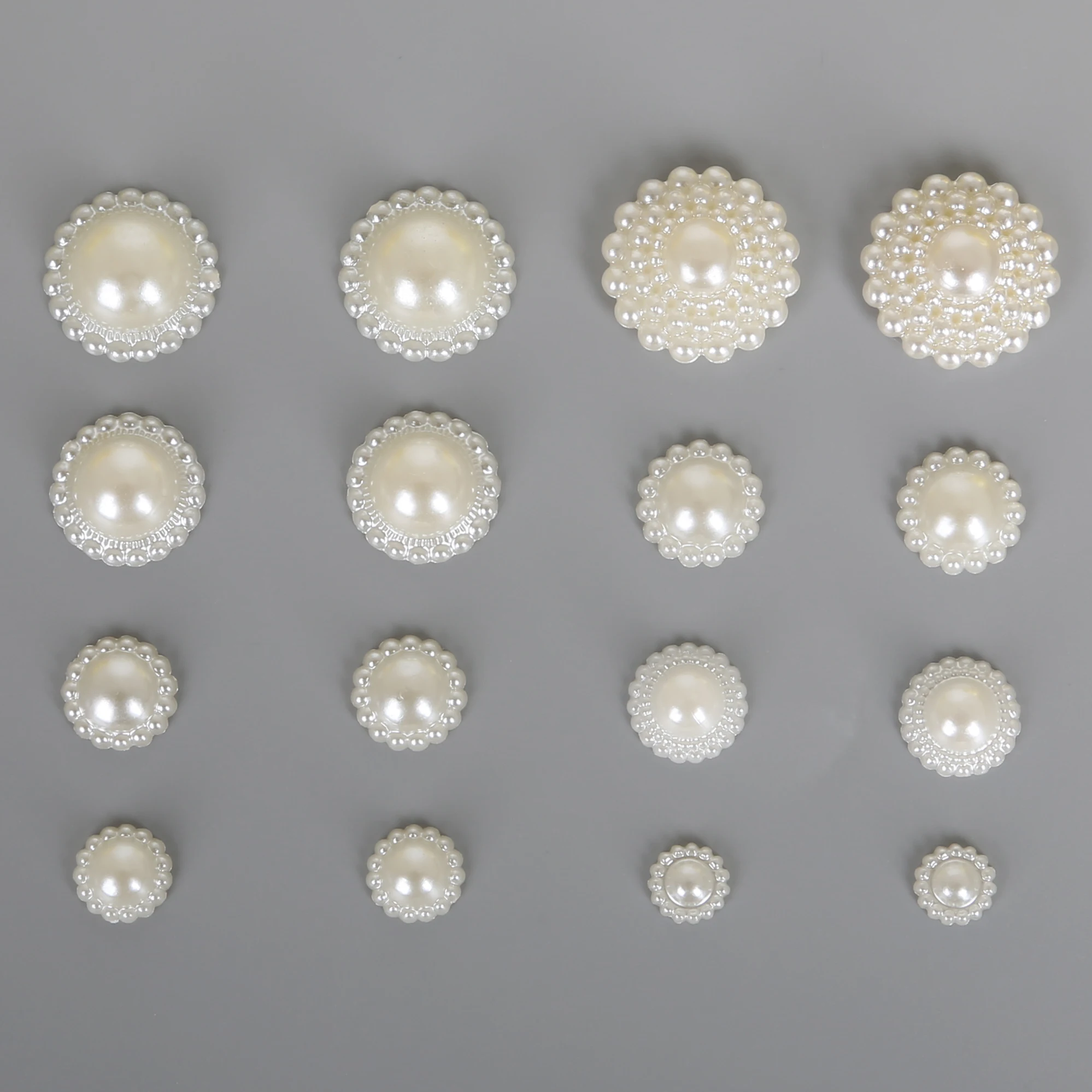 Imitation Pearl Beads High Quality Multi-size Handcraft Ivory ABS Imitation Pearls Flower Beads For DIY Jewelry Craft Making