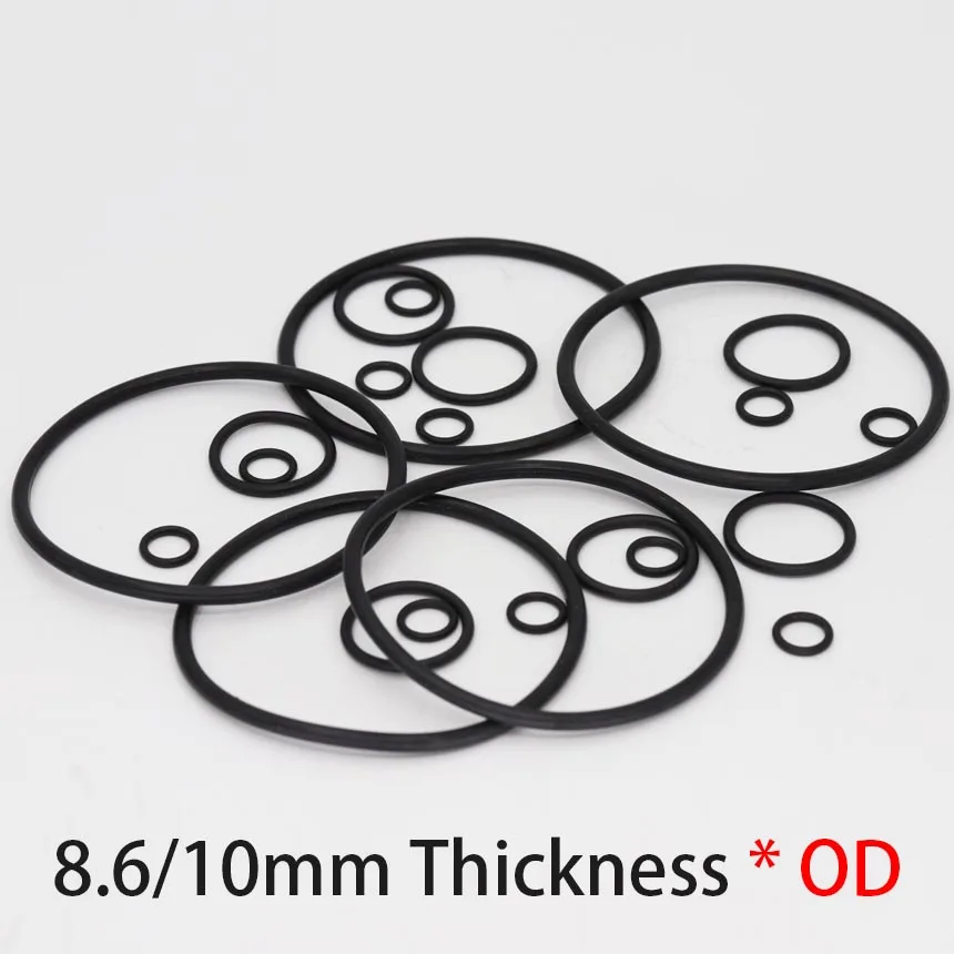 

370/375/380/385/390/395/400/405/410/415/420/425/430*8.6mm OD*Thickness Black NBR Oring Rubber Washer Oil Seal Gasket O Ring