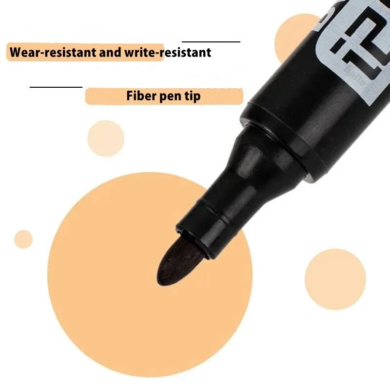 Permanent Marker Pen Marker Pens Permanent Marker Permanent Markers Paint Marker Pen Markers Pen Paint Pen Art Marker Pen 6Pcs Oily Waterproof Permanent Fine Point Paint Red/Black/blue Marker Pens for Tyre Markers Signature Pen Stationery Supplies