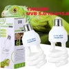 UVB 5.0 10.0 Reptile Heating Lamp 13W /26W UV Energy Saving Bulb Terrarium Basking Reptile Light Turtle Lizard Snake Lamps