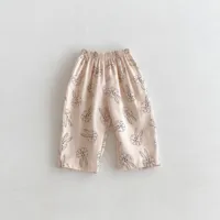 1-6 Age Children's Clothes Baby Boys And Girls Summer Thin Harem Pants Printed Cartoon Fashion Kids Casual Trousers Loose 4