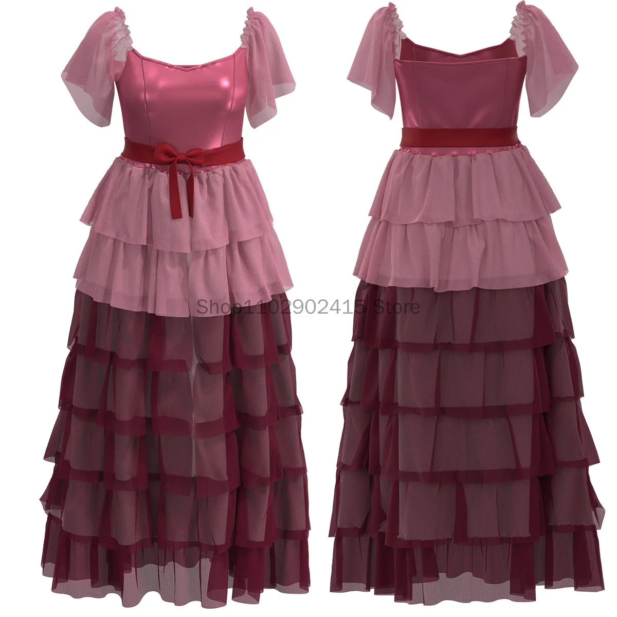 

2023 Pink Princess Dress Costume Clothes Cos Costume Performance Clothes for Girls Women Summer Party Dress