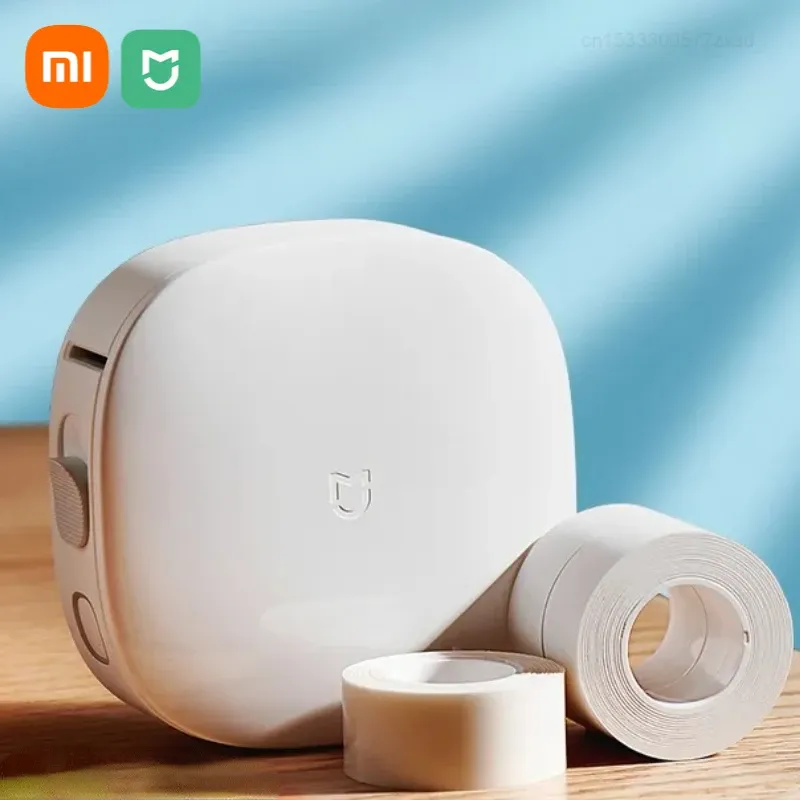 Xiaomi Mijia Label Printer No Ink Editable Waterproof Oilproof Label Portable Smart Tag Reminder Direct Thermal Work With Mijia