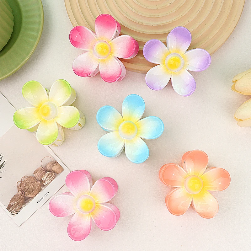 7CM Mattierte Uni-Farbene Blumen-Haarklammern - Premium Haaraccessoires für Frauen/Mädchen (Pferdeschwanz/Haifischklammer) – Detail 17