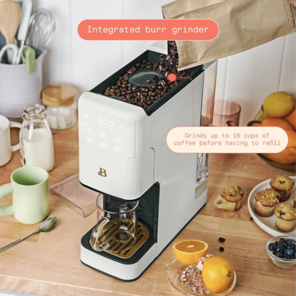 Programmable Single Serve Coffee Maker, White Icing by Drew Barrymore 6