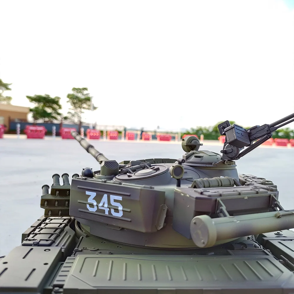 COOLBANK RC Tank, 1/16 2.4G RC Russia T72 Main Battle Tank Model Military Tank Army Vehicle Infrared Battle Tank Toys for Boys 5