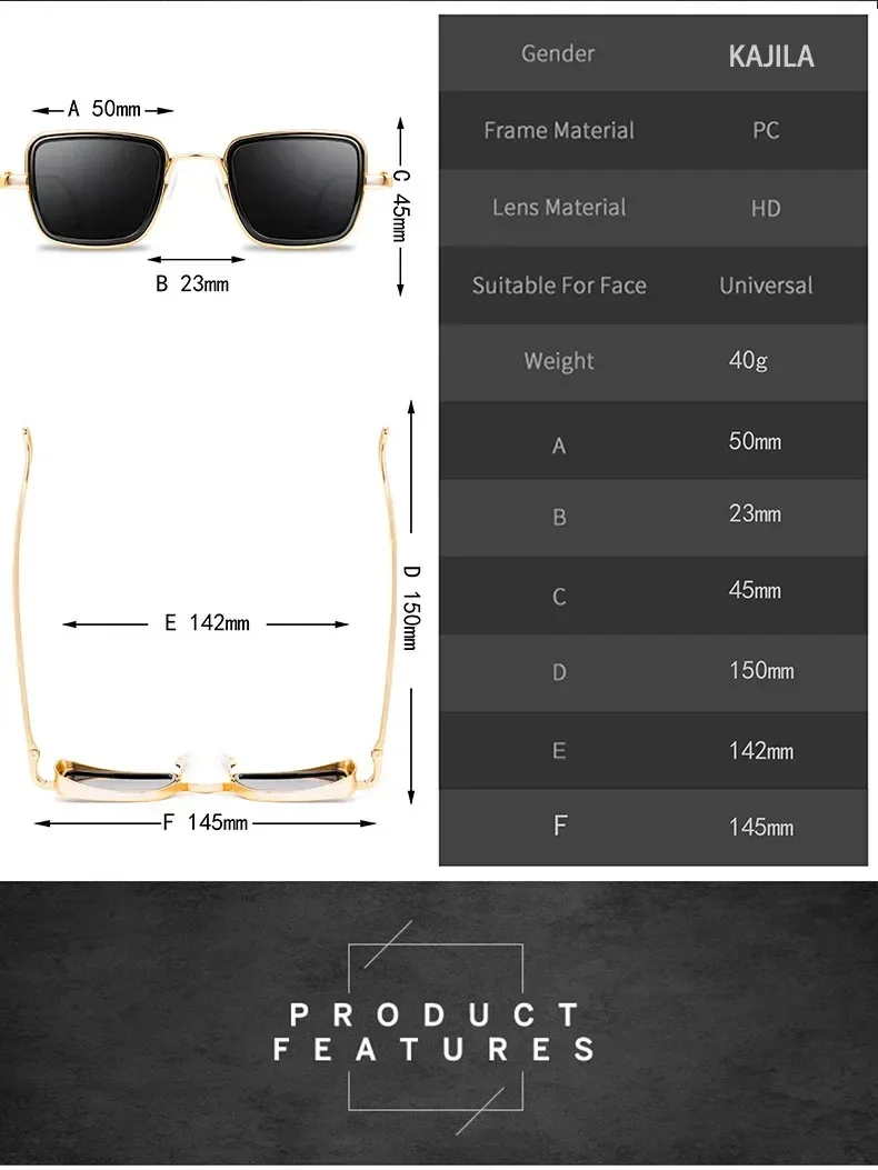 Unisex Steampunk Style Alloy Frame UV 400 Sunglasses