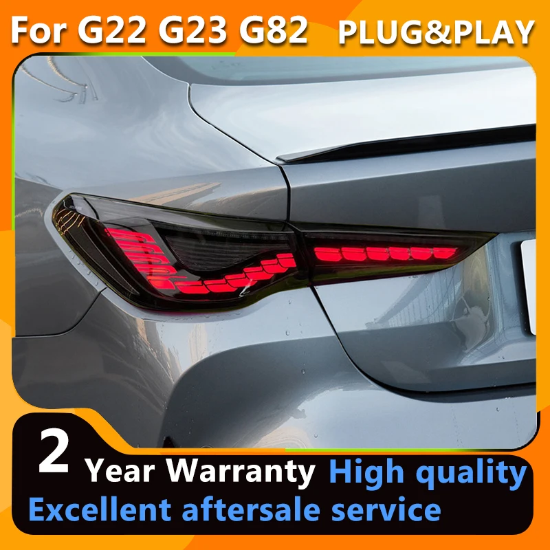 

LED Tail Light For BMW 4 Series 2020-2022 G22 G23 G82 Taillight LED Dynamic Turn Signal LED Brake Light Auto Accessories