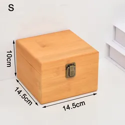 Handcrafted Pine Wood Rectangular Storage Box - Flip - Top Organizer - Ship within 24 hours (S)