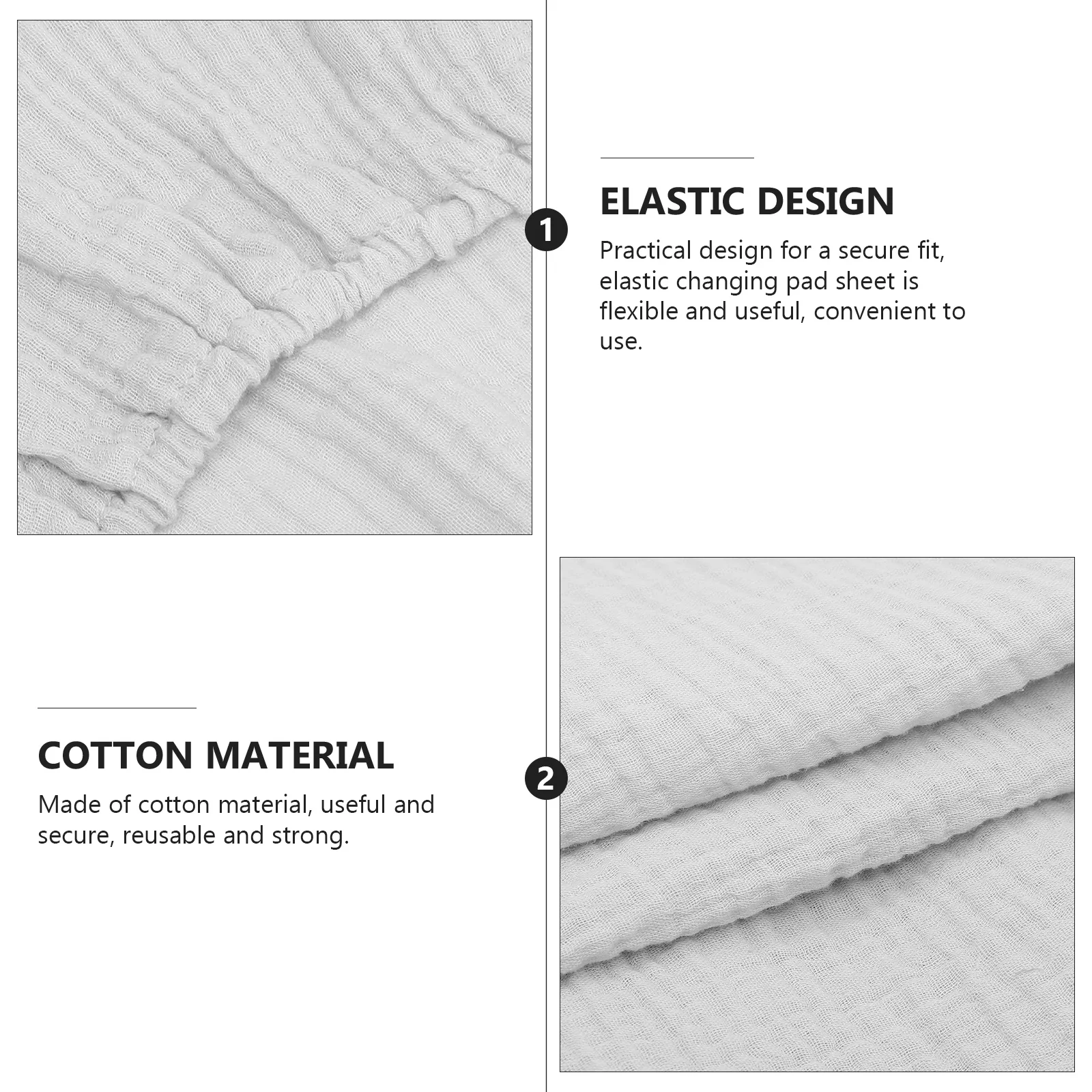 2 pcs Baby Changing Pad Covers Washable Changing Table Pad Sheet Removable Covers for Girls Boys Ultra Soft Breathable