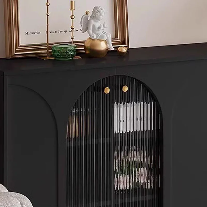 Home Black Space Saving Sideboard Dressers Vanity Drawers Display Cabinet Large Minimalist Muebles De Cocina Bedroom Furniture