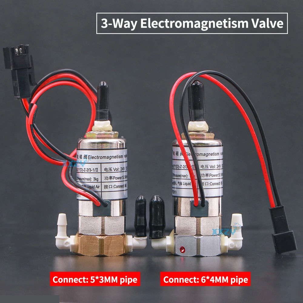 JYY Original 3-Way Solenoid Valve for Gongzheng Infiniti Phaeton Inkjet Printer 5.5W 24V Electromagnetic Valve for UV Machine solenoid valve