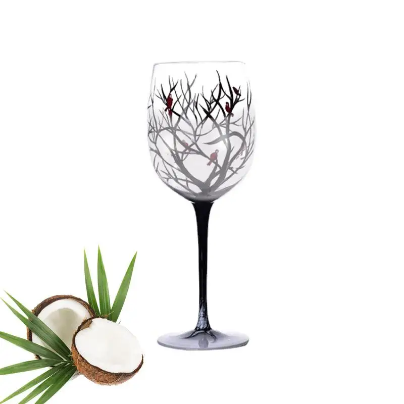 

Hand Painted Wine Glasses Artisan Glassware With Hand Painted Art Wine Glasses Lolita Wine Glasses Wine Lovers Large Glass