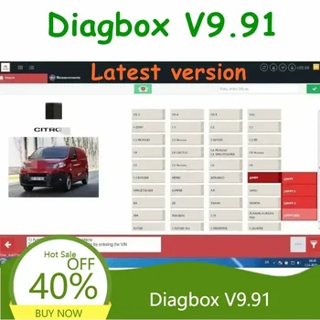 Software Diagnostico Auto Diagbox V9.91 2026, Multilingue, Completamente Funzionante per Peugeot e Citroën, Diagnostica Dati Auto