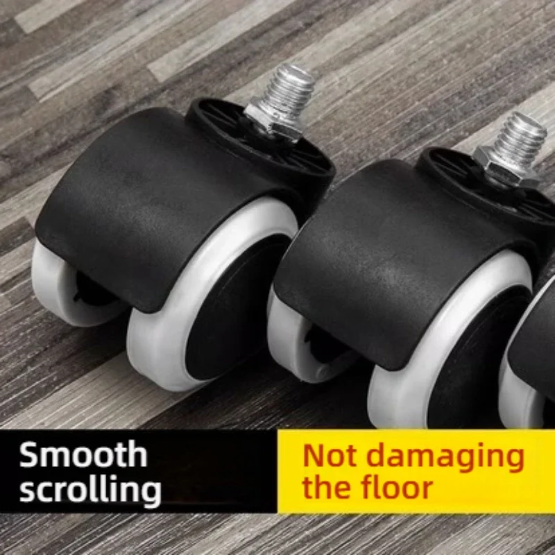 5Pcs Office Chair Wheel Caster 2" 50KG 360 Degree Mute Swivel Castor Furniture Feet Replacement Wheels Roller Rubber