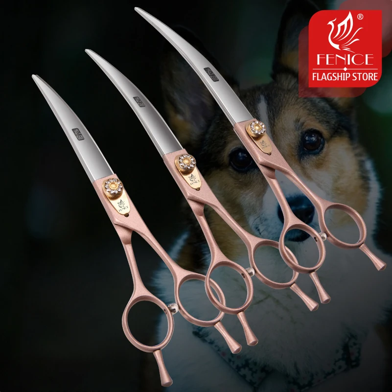 Pet Scissors Dogs Grooming Scissors Curved Shears 7/7.5/8 inch dog grooming scissors dog grooming scissors kit