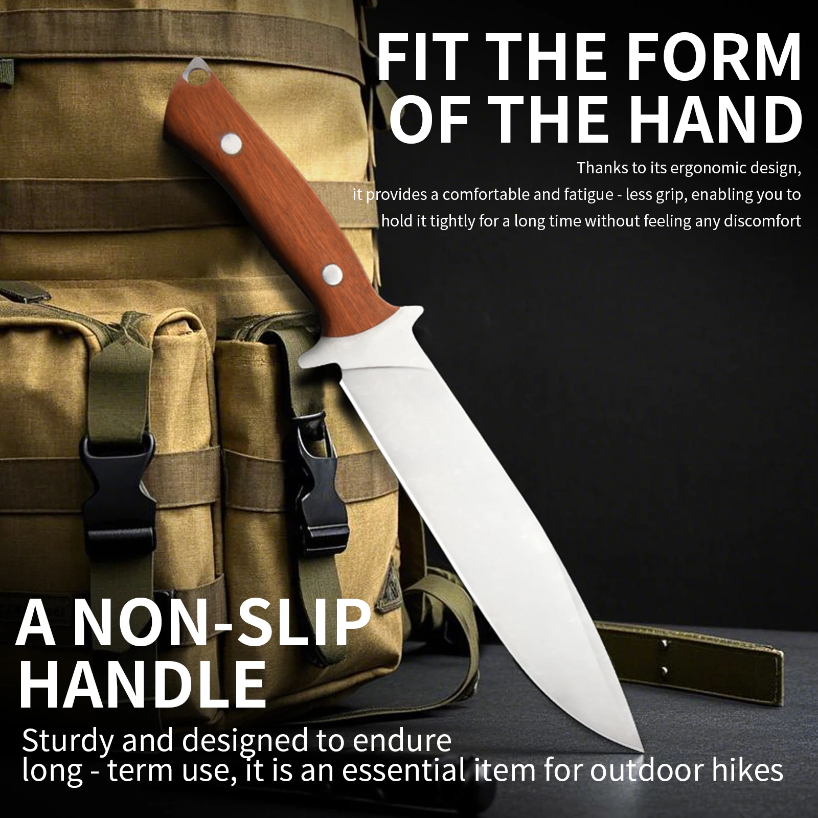 Stainless Steel Hiking knife 3