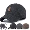 Men Autumn Winter Hat Outdoor Thick Warm Adjustable Earmuffs Baseball Cap 4