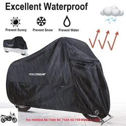 For HONDA NC750X NC 750X NC750 X 2014-2020 Motorcycle Cover Outdoor Uv Protector Dustproof Rain Covers
