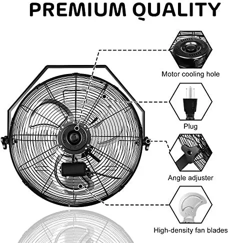 Inch Industrial Wall Mount Fan - A Powerful and Efficient Cooling Solution
