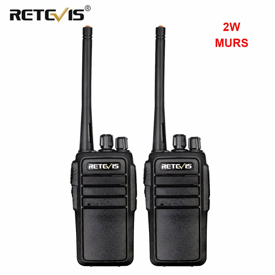 Retevis RT21V VHF Walkie Talkie 2W Long Range License-free VHF Radio MURS 5 CH  USB Charger Two Way Radio For Outdoors Alarm VOX