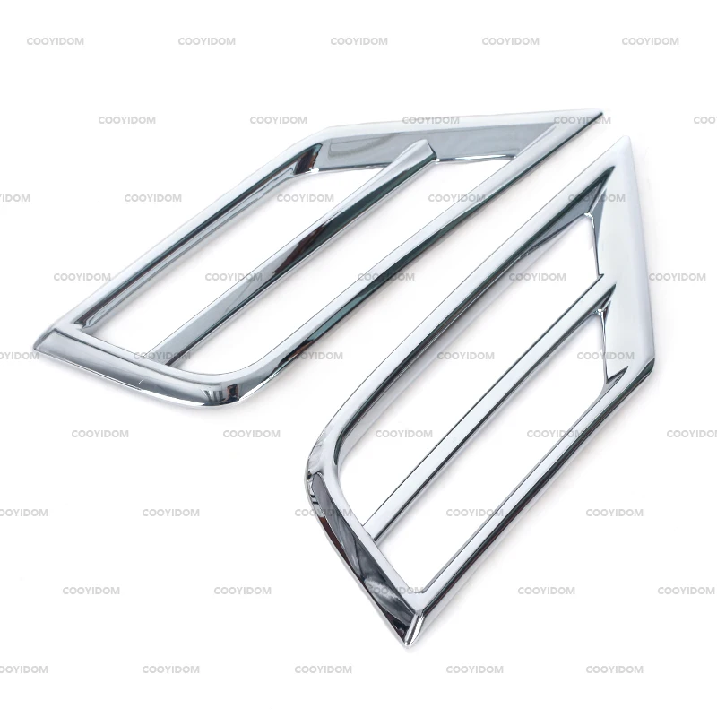 Car Front Bumper Grille Fog Light Cover Trim Fog Lamp Chrome Styling Decoration For Volkswagen VW Tiguan