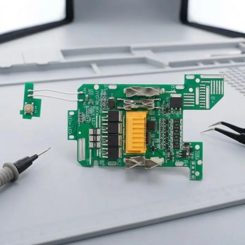 (.) Scheda Circuito di Bilanciamento e Ricarica BMS PCBA per Batterie agli Ioni di Litio 18V, Compatibile con BL1830 BL1860 BL1890 - immagine 5