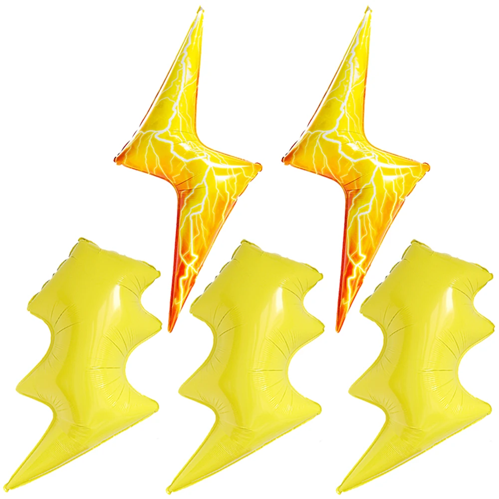 

5 шт., фольгированные воздушные шары с молнией