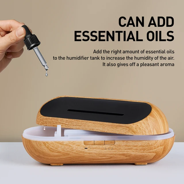 Air Humidifiers For Home Essential Oils Diffusers For Bedroom Purifier Tabletop USB Aroma Aromatherapy Machine Remote Control 4