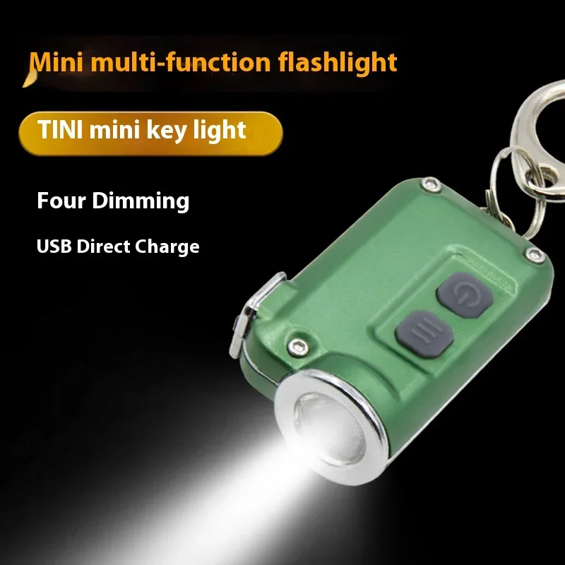 Compact Ultra-Bright LED Keychain Flashlight