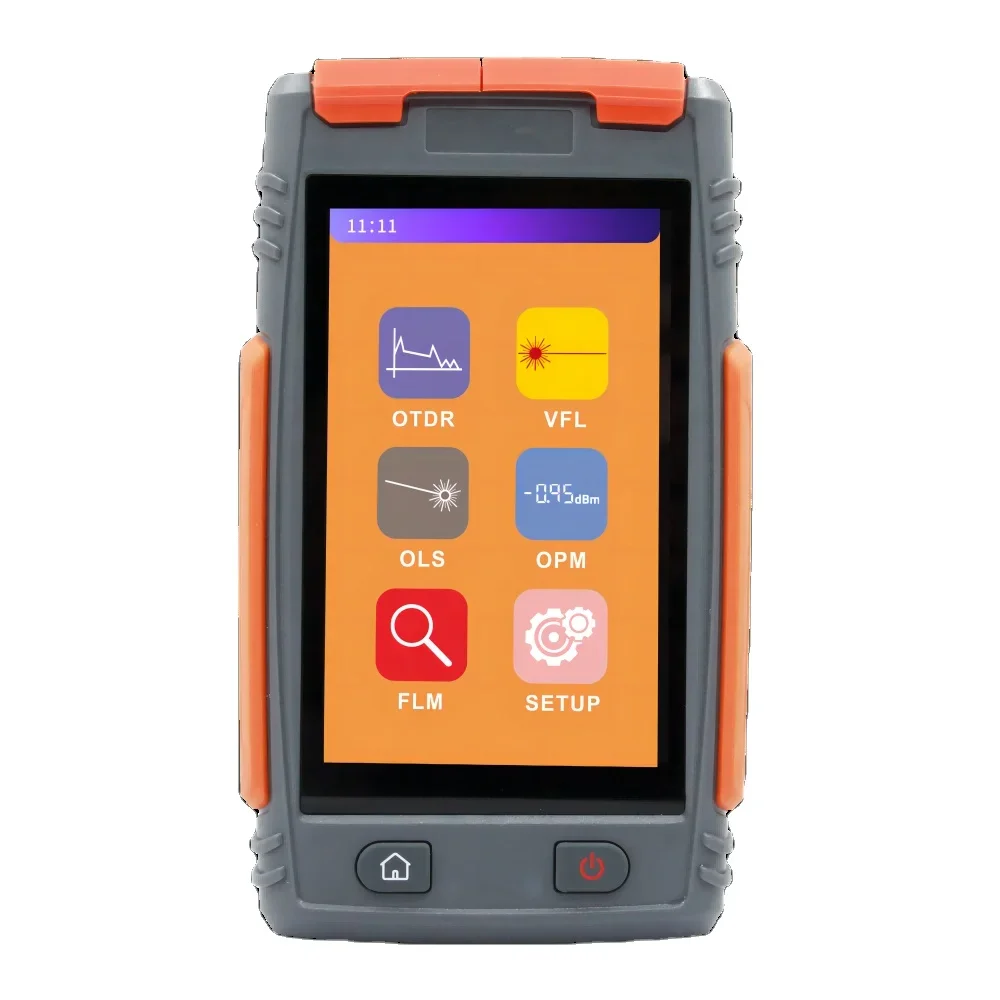 [Grandway Original] New Design 4 Inch Touch Screen Mini OTDR Fiber Optic 22/20dB OTDR with OPM,OLS,VFL,FLM