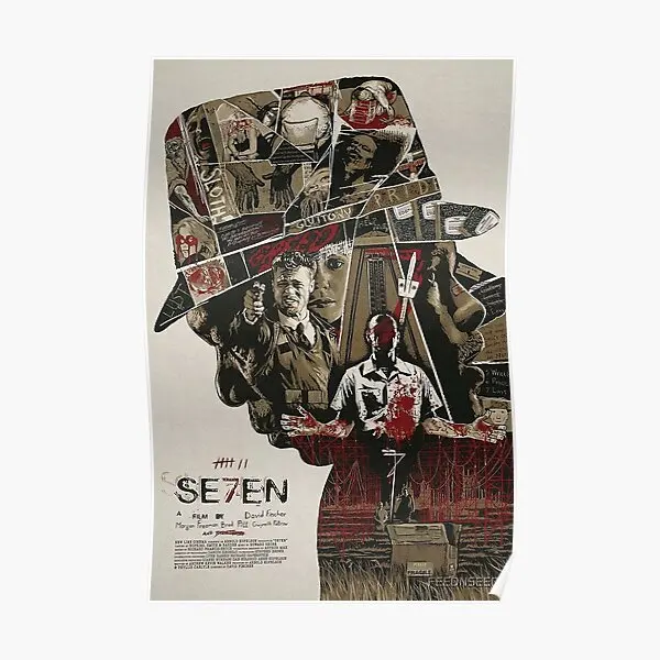 

Se7En кинопостер украшение комнаты роспись смешное домашнее Искусство Декор Рисунок, напечатанная Картина Современный винтажный без рамки