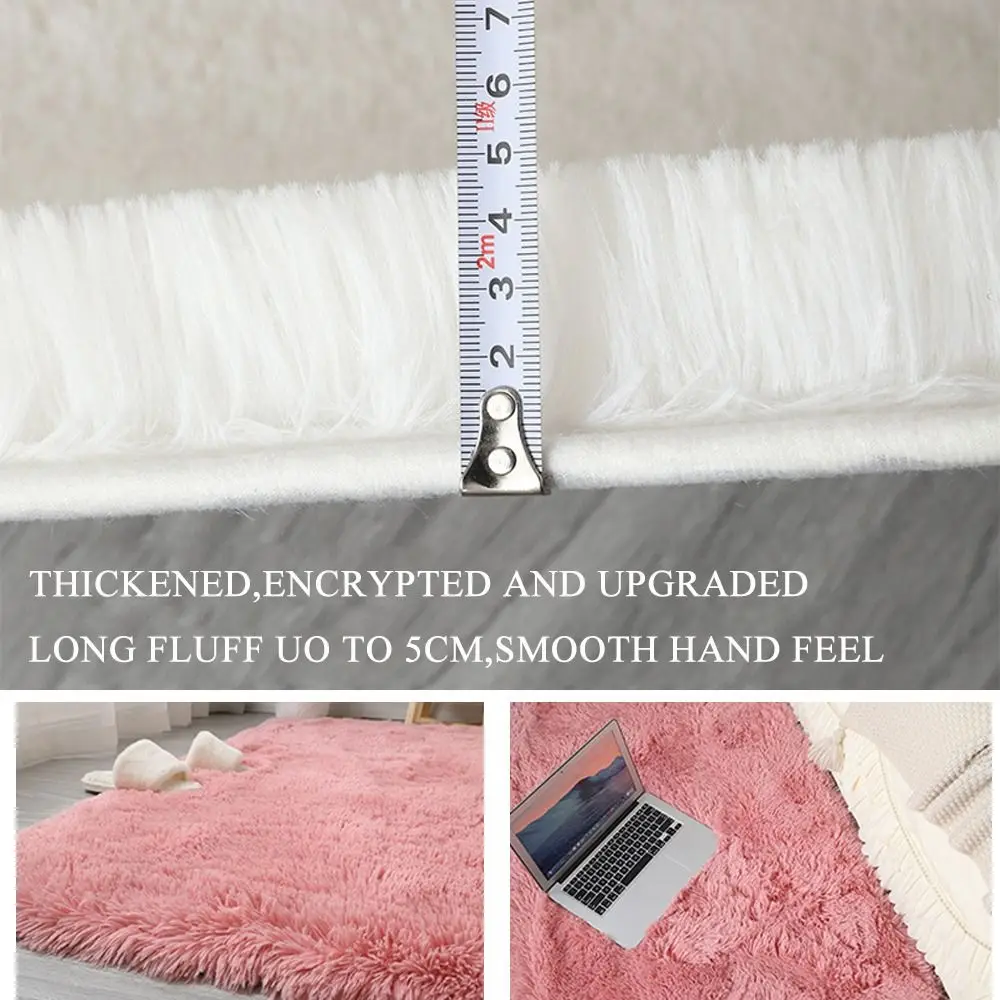 Schlafzimmer Teppich Nachttisch Teppiche Sofa Kissen Für Kinderzimmer Nette Mädchen Boden Weiche Matte Wohnzimmer Dekoration – Detail 10
