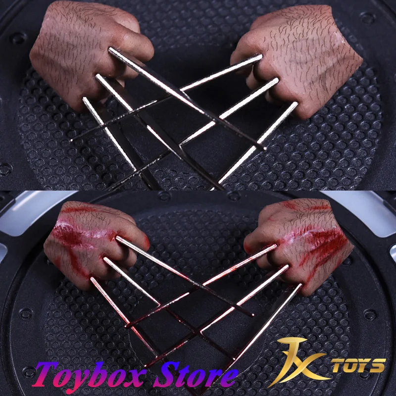 JXtoys JX04 1/6 Росомаха нормальное издание пятен крови кулак стальной коготь ручная форма коннектор для запястья мини-модель игрушки для мужского тела HT