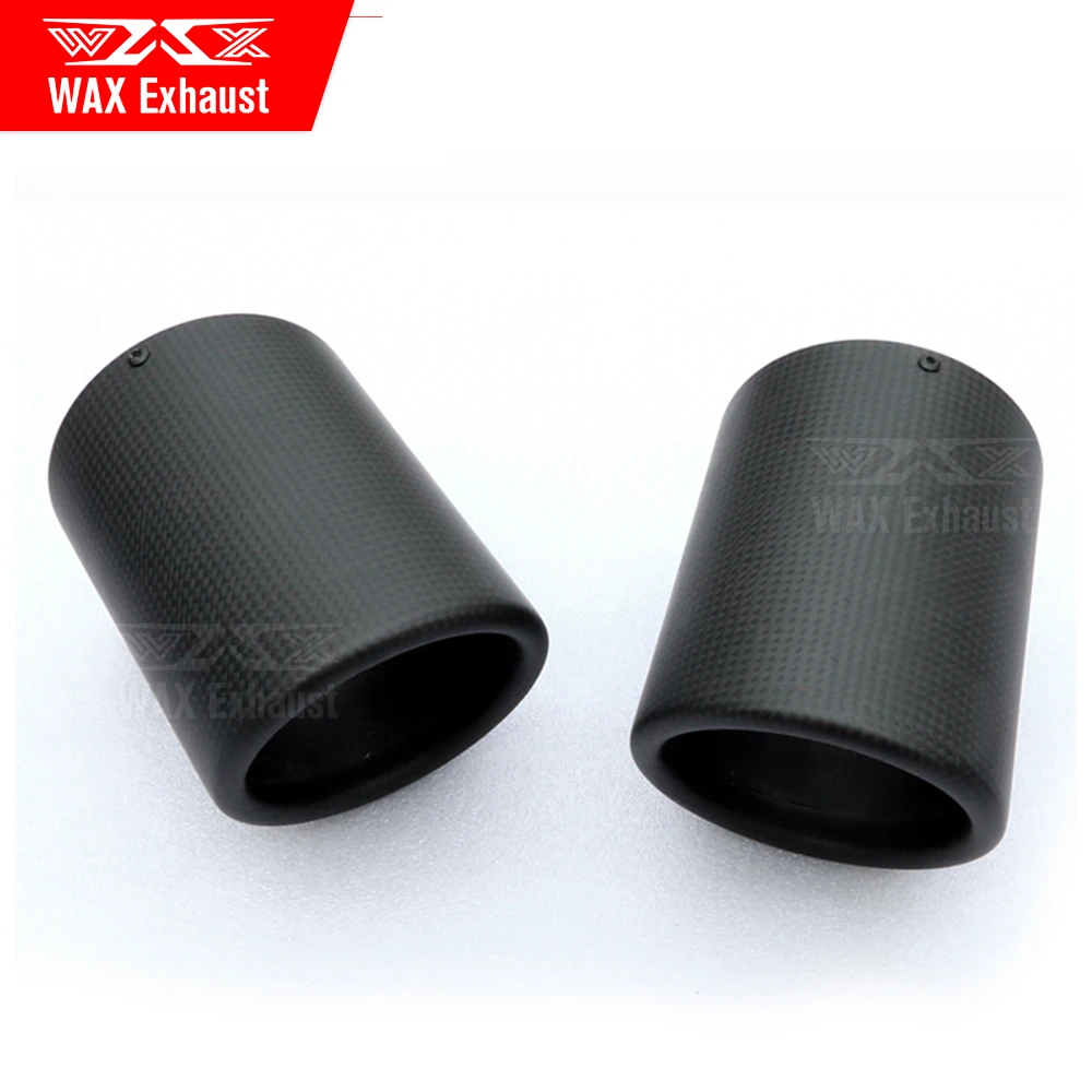 Car Exhaust Tips Muffler Universal Carbon Fiber Tail Pipe for Porsche boxster 987 981 718 2004-2022 Car Modified Accessories
