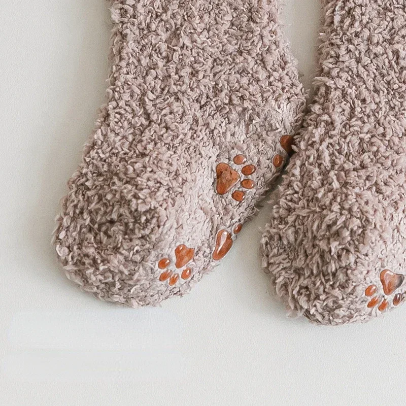 Winter Thick Coral Fleece Children Warm Kids Socks Girls Boys Toddler Soft Baby Autumn Stuff Newborn Anti-slip Floor Socks 0-5Y baby socks