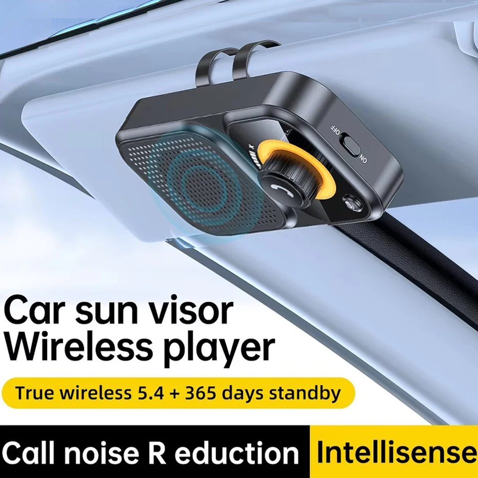 Kit Vivavoce Auto Bluetooth 5.4 Con Display Digitale, Scheda SD 32 GB, Microfono Per Visiera E Lettore FM – Batteria 1000 MAh E Cancellazione Rumore DSP