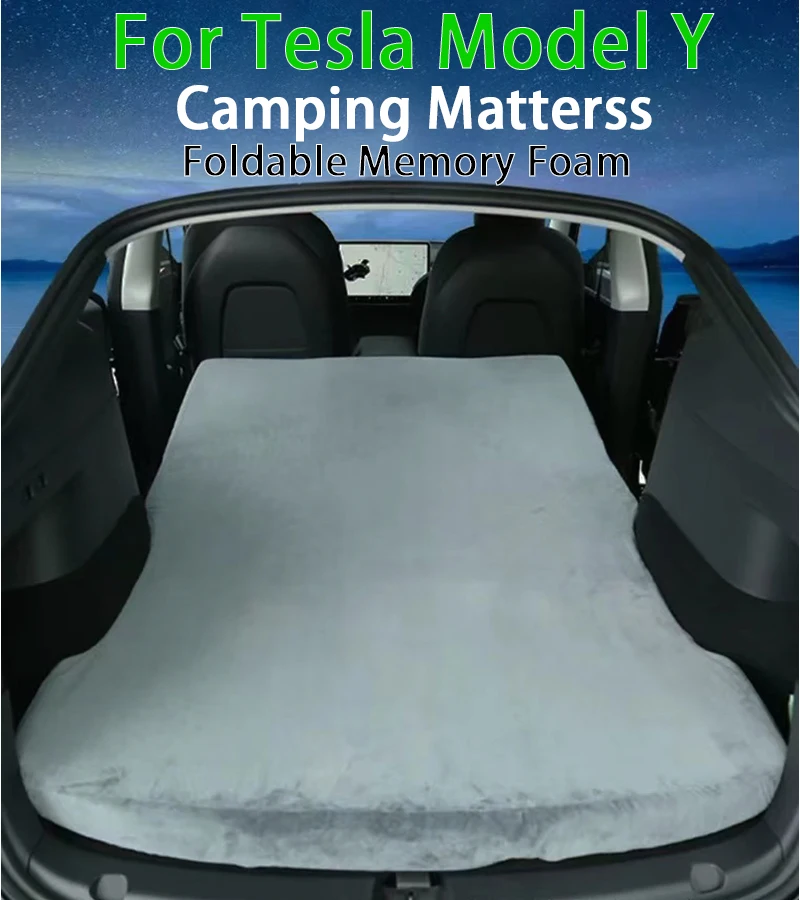 For Tesla Model Y Camping Mattress Portable Foldable Memory Foam For Tesla Model Y Travel Sleeping Bed Accessories