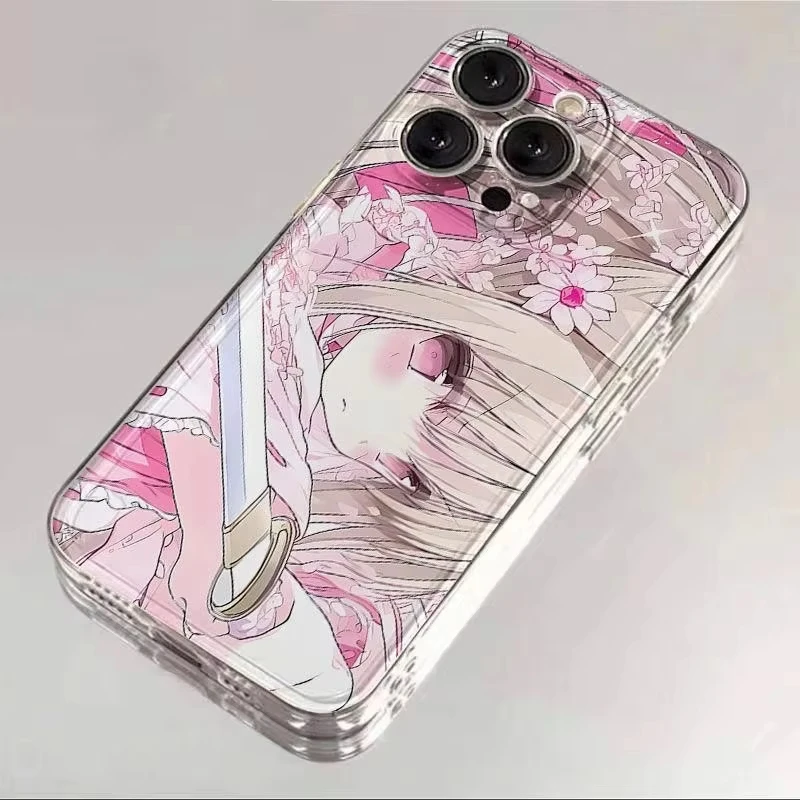 Cute Pink Cherry Blossom Girl Phone Case