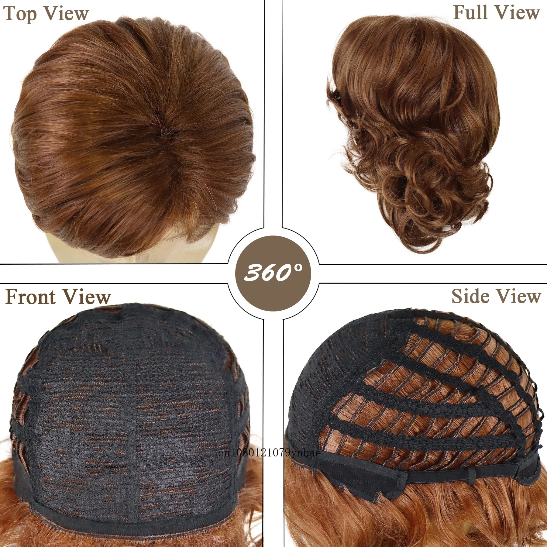Asian Wigs for Men Synthetic Hair Red Brown Short Wig with Bangs Natural Hairstyles Cosplay Wigs Guys Party Costume Wigs Boy