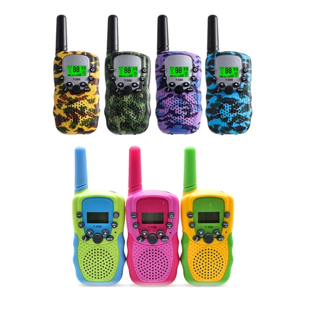 Walkie Talkies para niños recargable 2 Pack, juguetes para 3 4 5