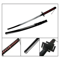 80cm Anime Bleach Katana Swords Kurosaki Ichigo Ninja Blade Cosplay Prop Wooden Anime Katana  Zangetsu Decorative 2