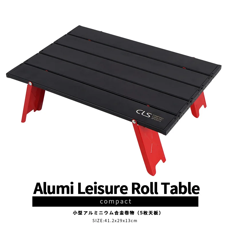 

Mini Outdoor Camping Table Ultralight Portable Aluminum Alloy Outdoor Table Roll-Up Folding Table for Backpacking Picnic BBQ