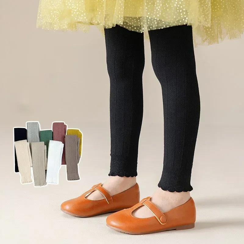 Baby Girl Cotton Ruffle Leggings 5