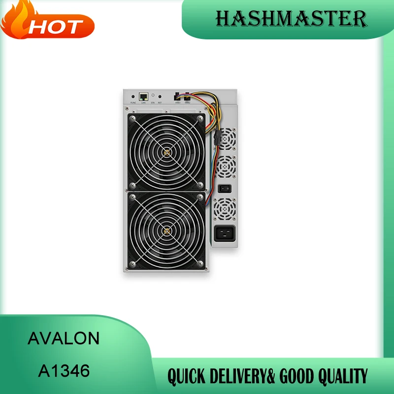 

Avalon Miner A1346 By Canaan 1346 110T/107T/104T Hashrate Bitcoin Asic Crypto BTC Machine