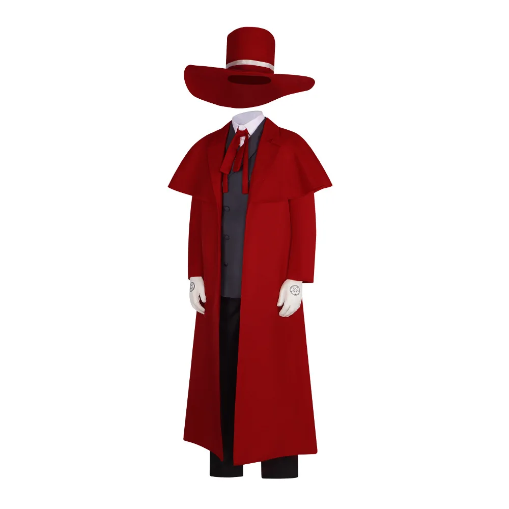 Anime Alucard Costume Cospaly uniforme da uomo per carnevale di Halloween - immagine 2