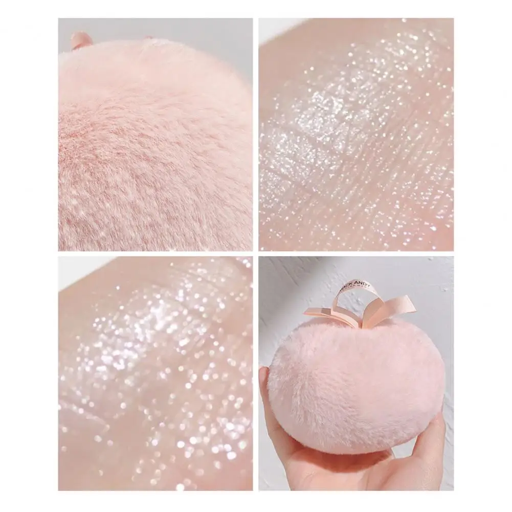

Practical Makeup Puff Washable Makeup Peach Plush Puff Reused Hygienic Plush Puff for Daily Life