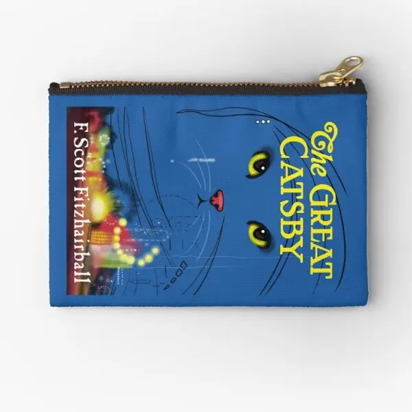 

The Great Catsby Zipper Pouches Pure Panties Cosmetic Small Money Packaging Socks Pocket Wallet Bag Storage Underwear Men Women
