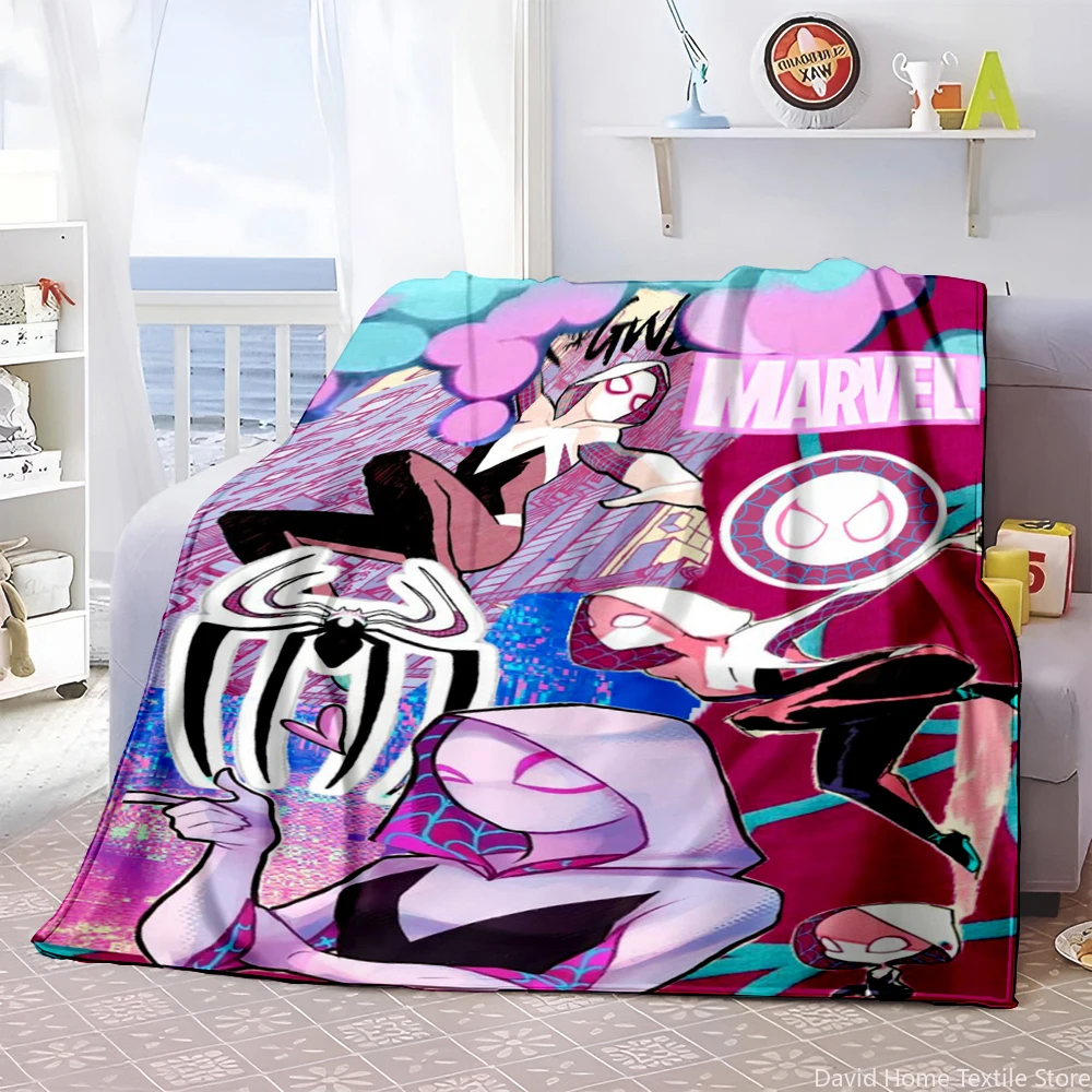 Marvel Spiderman thin blanket, Lightweight Flannel Throw for Sofa,Bed,Travel,Camping,Livingroom,Office,Couch,Chair, and Bed 4